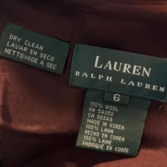 Ralph Lauren Plaid Wool Maxi Skirt, Size 6 - Picture 3 of 3